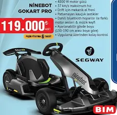 SEGWAY NİNEBOT GOKART PRO fiyat ve kampanya bilgisi